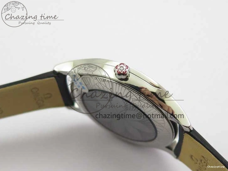 0420 StreetReady Ladies’ De Ville Trésor Diamond SS 3AF 1:1 Best Edition White MOP Dial RG Markers On Black Fabric strap Swiss Quartz 7884